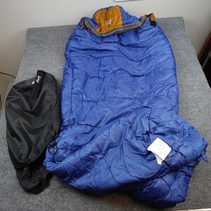 Slumberjack Sleeping Bag Large Blue Mummy Camping Hiking Outdoor Stuff Sack